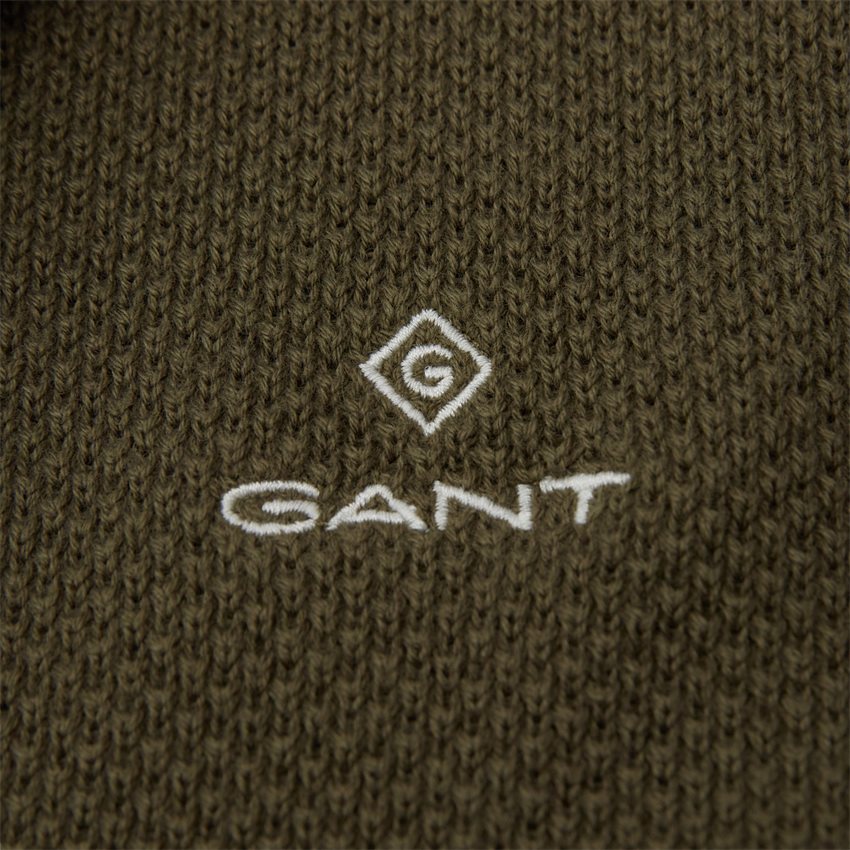 Gant Stickat COTTON PIQUE ZIP CARDIGAN 8030524 SS22 RACING GREEN